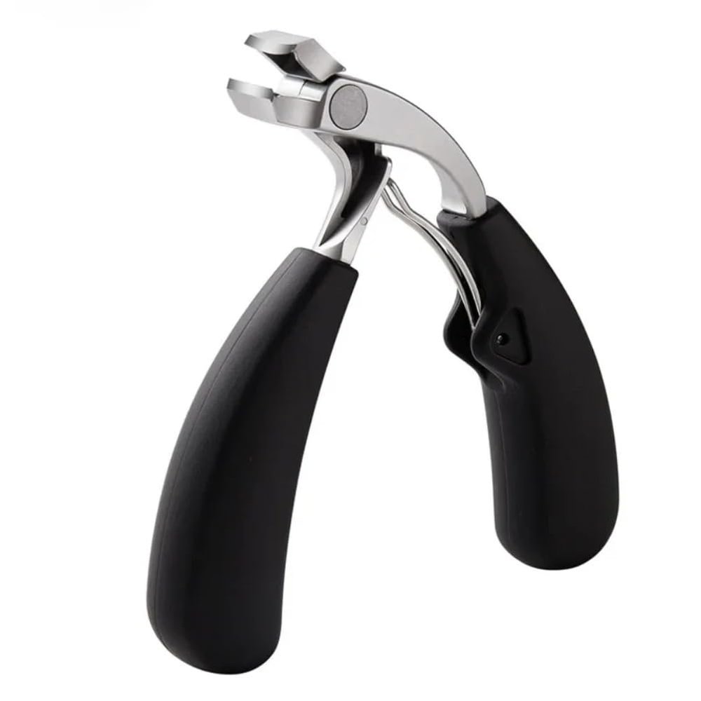 Curved Nail Clippers with Large Opening - 3X Anti-Splash Storage for Elderly Thick Toenails