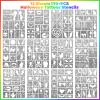170 PCS Halloween Body Face Painting Stencils for Adult Kids, Women Men Couple Temporary Tattoos Stencils,Glitter Tattoos Stencils Kit for DIY Halloween Carnival Dance Party Supplies view 2