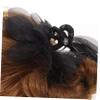 3Pcs Shark Hair Clips Non Slip Bow Claw Clips for Women Breathable Mesh Design for Summer Everyday Styling Elegant Hair Accessories view 3