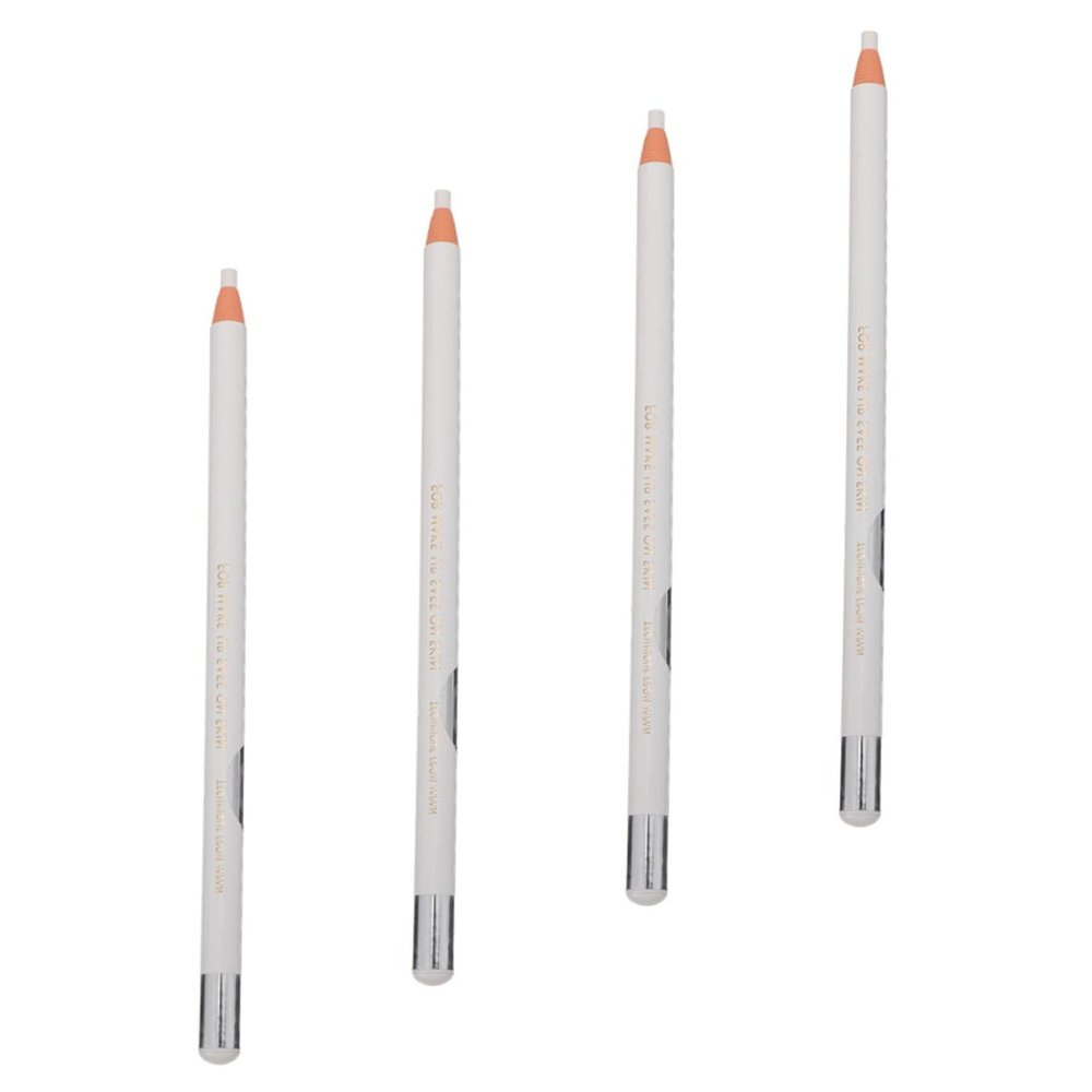 CALLARON 4pcs White Eyebrow Pencil for Lady Smudge Eyeliner Pencil Brow Makeup Tool Eyeliner Accessory Cosmetics for Eye Line Drawing