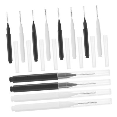 60pcs Eyebrow Brush with Caps Portable Micro Applicators for Eyelash and Brow Lamination Essential Makeup Tools for Travel and Salon Use Each