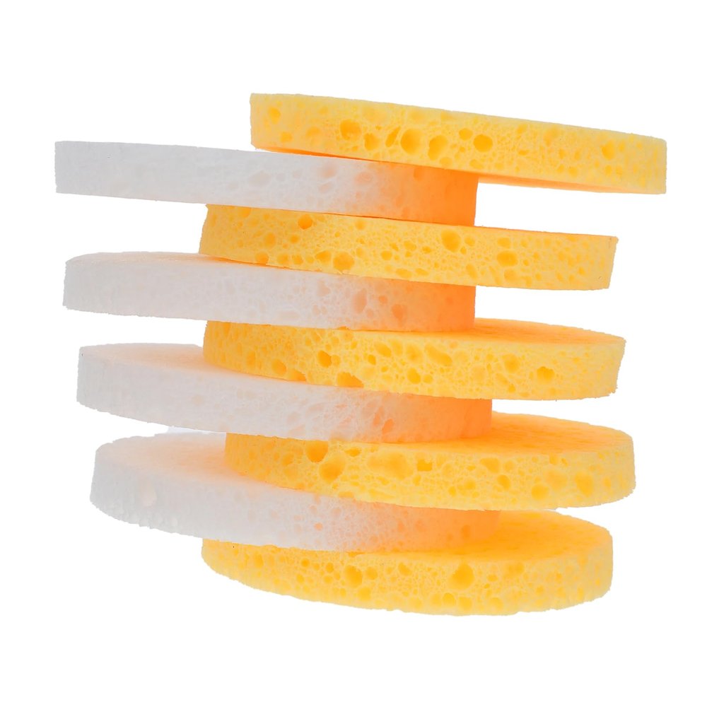 100pcs Facial Cleaning Pads Makeup Sponges Skin Friendly Color Options for and Exfoliation for Travel