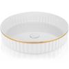 10 Inch Rotating Makeup Organizer Tray, White Plastic Cosmetic Storage, 360 Rotatable Display Holder for Bathroom & Kitchen view 3