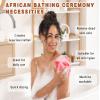 2 Pack African Net Sponge Exfoliating Body Scrubber Bath Sponge for Daily Use view 4