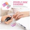 TOVINANNA 50Pcs Double Sided Block Nail Files Sponge Nail Buffers for Easy Manicure and Polishing Compact Nail Grinding Tool for Home and Salon Use for Fingernails view 2