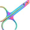 LOLIPPYY 2Pcs Round Tip Nose Hair Scissors for Trimming Facial Rounded Shears for Men and Women for Home Grooming view 3