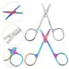 LOLIPPYY 2Pcs Round Tip Nose Hair Scissors for Trimming Facial Rounded Shears for Men and Women for Home Grooming view 4