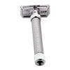 Rex Supply Co. Ambassador XL Adjustable Stainless Steel Double Edge Safety Razor | Extra-Long Handle | Custom Blade Exposure | Made in USA | Precision Wet Shaving Tool for Men view 2