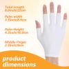 4 Pairs White Fingerless Gloves, Moisturizing Night Gloves, Overnight Moisturizing, Eczema Spa Treatment, Sleeping Gloves for Dry Hands view 2