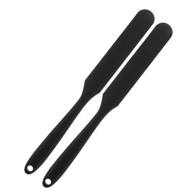 2pcs Non Stick Waxing Applicator Sticks Reusable Silicone Scraper for Body Eyebrow Waxing Versatile Hair Removal Tool for Smooth Skin Durable Wide Coverage Spatula
