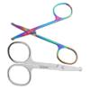 Healeved 2Pcs Rounded Tip Nose Hair Scissors Safe Facial Hair Trimming Shears for Men and Women Precision Ergonomic Design view 1