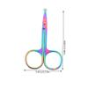 Healeved 2Pcs Rounded Tip Nose Hair Scissors Safe Facial Hair Trimming Shears for Men and Women Precision Ergonomic Design view 2