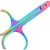 Healeved 2Pcs Rounded Tip Nose Hair Scissors Safe Facial Hair Trimming Shears for Men and Women Precision Ergonomic Design view 4