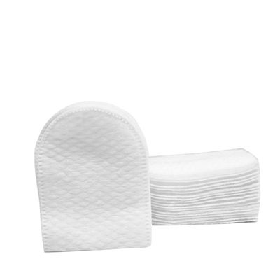 240pcs U Shaped Facial Cotton Pads for Makeup Removal Lightweight Cosmetic Cotton Pads with Storage Box for Skin Care and Toner Application