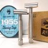 Rex Supply Co. Sentry Slant XL Double Edge Razor  Marine Grade Stainless Steel, Slanted Head for Coarse Beard & Sensitive Skin | Diamond Grip Handle | 3-Piece DE Safety Razor | Made in USA view 4