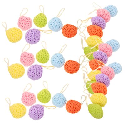36Pcs Honeycomb Bath Sponge Exfoliating Washcloth Shower Scrubber for Spa Care Hanging Design Body Scrubber for Gentle Exfoliation and Easy Storage