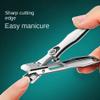 Stainless Steel Anti-Splash Nail Clipper - Large Opening with Cuticle Trimmer view 4