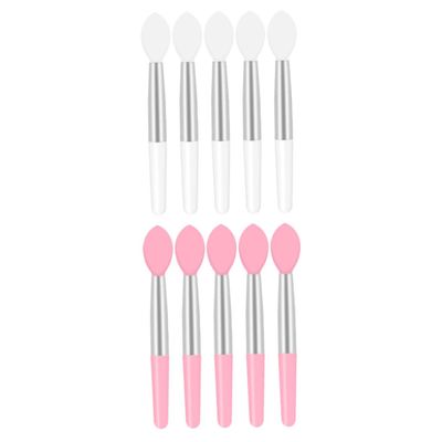 10pcs Portable Lipstick Brush Makeup Accessory for Precise Lip Application Soft Head for Travel Everyday Use Includes Brushes