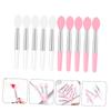 10pcs Portable Lipstick Brush Makeup Accessory for Precise Lip Application Soft Head for Travel Everyday Use Includes Brushes view 4