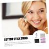3 Packs Disposable Cotton Sticks Makeup Swabs for Cosmetic Use Dual Ended Applicators for Cleaning Hard to Reach Areas Random Colors view 3
