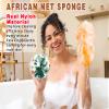 2 Pack African Net Sponge Exfoliating Scrubber Bath Sponge for Daily Use view 3