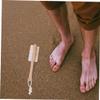 Beaupretty 3pcs Ergonomic Foot Brush Pumice Stone Foot Scrubbers for Shower Exfoliation and Dead Skin Removal view 4