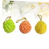 3Pcs Honeycomb Shower Sponge Creative Exfoliating Bath Sponges with Hanging Rope for Adults and Portable Bathing Accessories Yellow view 2
