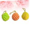 3Pcs Honeycomb Shower Sponge Creative Exfoliating Bath Sponges with Hanging Rope for Adults and Portable Bathing Accessories Yellow view 4