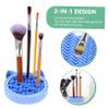 Multifunctional Makeup Brush Cleaner Holder Silicone Drying Pad for Daily Cosmetic Organization Grease Removal Great for Makeup Lovers view 2