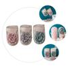 Beaupretty 3Pcs Double-Sided Bath Gloves Thick Shower Scrubbing Mitts for Body Cleaning Exfoliating Bathing Accessories for Home Use view 3