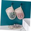 Beaupretty 3Pcs Double-Sided Bath Gloves Thick Shower Scrubbing Mitts for Body Cleaning Exfoliating Bathing Accessories for Home Use view 4