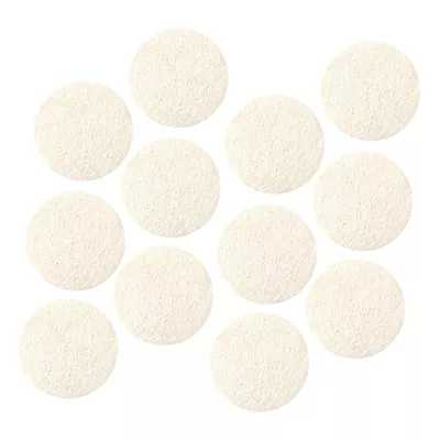12Pcs Natural Loofah Facial Cleansing Pads Reusable Exfoliating Scrubbers for Makeup Removal Deep Clean Soft Gentle Face Scrub for Smooth Skin Compact Design for Travel