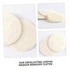 12Pcs Natural Loofah Facial Cleansing Pads Reusable Exfoliating Scrubbers for Makeup Removal Deep Clean Soft Gentle Face Scrub for Smooth Skin Compact Design for Travel view 3
