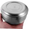 Beaupretty Stainless Steel Shaving Bowl for Men with Lid Durable Shaving Cream Soap Bowl for Home and Barber Use Practical Silver Design Compact for Easy Storage view 3