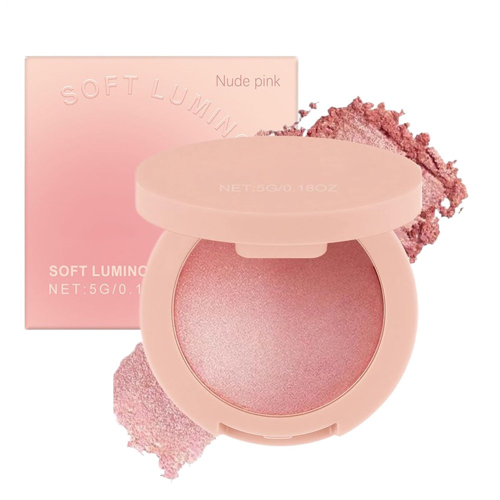 Blush Powder, Face Blush Makeup for Cheeks, 5g Buildable Long-Lasting Beauty Product, Shimmer Cosmetics for Women and Girls of All Skin Colors, Shape, Contour, and Highlight