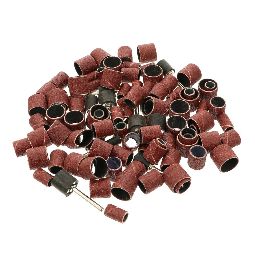 102Pcs Manicure Sanding Bands Set Premium Quality Drum Mandrels for Nail Drill Fits Rotary Tools for Gel and Nails