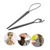 2Pcs Hair Loop Tool Portable French Braid Accessories for Styling Easy to Use Hair Threader for Women for Braiding and Ponytails view 2