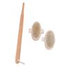 1 Set Wooden Bath Brush Natural Boar Bristles Back Scrubber for Comfortable Cleansing Strong Cleaning Power for Family Use Design view 1