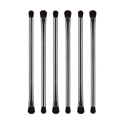 Ksvsonrvi Eyeshadow Brushes, 6 PCS Double-ended Cosmetic Makeup Brush Tool Good at Flawless Blending, Contouring or Defining