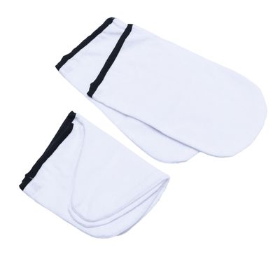2Pairs Cotton Paraffin Wax Gloves for Hand and Feet Treatment Insulated Spa Covers for Moisturizing Bath Therapy Comfortable Cotton with Edges