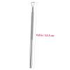 4Pcs Stainless Steel Cuticle Pusher Nail Art Scraper Tool Gel Polish Remover for Manicure Pedicure Ergonomic Design for Home Salon Use Elegant Silver view 2