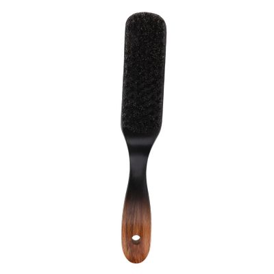 Boar Bristle Beard Grooming Tool with Wood Gradient Handle Gentle Facial Hair Care Brush for All Beard Lengths for Daily Grooming and Professional Styling