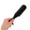 Boar Bristle Beard Grooming Tool with Wood Gradient Handle Gentle Facial Hair Care Brush for All Beard Lengths for Daily Grooming and Professional Styling view 4