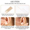 180 Pcs Piercing Cleaner Floss Disposable Piercing Hole Cleaner Ear Piercings Care Cleaning Tool Ear Hole Cleaning Line Aftercare Earring Odor Removal(Brown) view 3