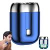 Electric Foil Shavers for Men, Mini Electric Shaver, Waterproof Rechargeable Double Head Portable Shaver, Wet & Dry Use for Men view 1