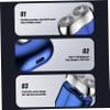 Electric Foil Shavers for Men, Mini Electric Shaver, Waterproof Rechargeable Double Head Portable Shaver, Wet & Dry Use for Men view 2
