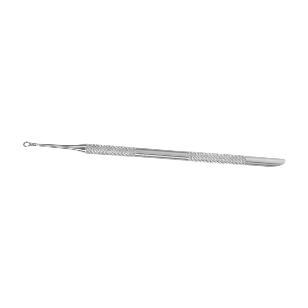 Beaupretty Professional Dual Head Cuticle Pusher Tool Silver Metal Nail Cleaner for Gel Polish Removal Ergonomic Design for Manicure and Pedicure for Home and Salon Use