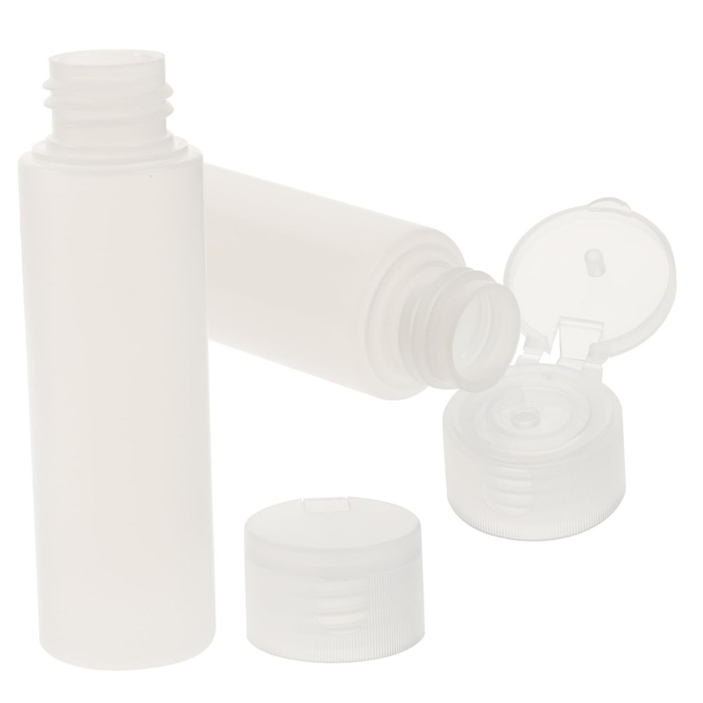 2Pcs Transparent Squeeze Travel Bottles Leak Design for Cosmetics Refillable Soft Tube Containers for Easy Packing and Sharing for Travel and Daily Use