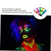 Beaupretty Fluorescent Body Paint 5pcs UV Reactive Neon Face Paint for Parties and Cosplay Safe and Non-Toxic Glow Dark Makeup view 3