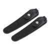 2Pcs Cattlehide Scissor Covers Protective Tool Sleeves for Safe Storage Lightweight and Stylish Design for Household Use Black view 1